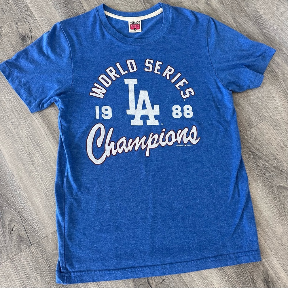 HOMAGE LA Blue Graphic Tee